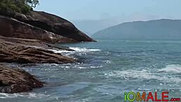 Hardcore Latino Jock Creampied After Bareback On The Beach