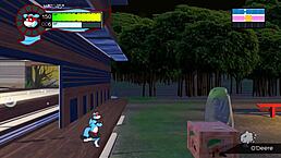 Endless ninja gangbang in Oh So Hero gay hentai game