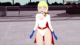 Power Girl in Wild POV Fantasy with Super Man Full Scene