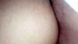 crossdresser spills load on big-assed latina's buttocks