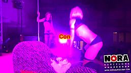 La Almeja Gallega rocks the party with strapon anal!