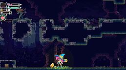 Big monster girl uses huge sextoy in Flip Witch episode 2