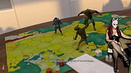 in steps of debauchery 46, she role plays wearing stockings in the brothel.