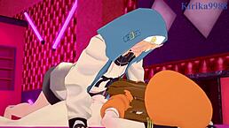 may and bridget getting intense anal sex in guilty gear strive hentai!