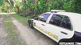 Watch that cop get surprised when he pulls over the hunk!