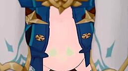 我被这个3D Hentai中出场景和疯狂卡通阴部行动惊呆了。