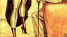 嘿，看这些复古色情画在狂野hentai风格！😍