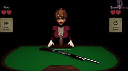 X Roulette 1 Features Curvy Hentai Star In Wild Back Position Bukkake Scene