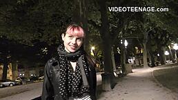 Skinny teen arrives for porn casting interview. She uses toys skillfully.