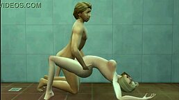 Hermanastro y Hermanastra Bang Hard in Shower Hentai Scene!