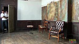 Two Stunning Ghosts Ride Guys Wild on Sofa