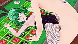 tatsumaki and fubuki bunny girls in wild hentai sex