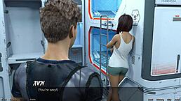 Can we plan a threesome with the bisexual neighbor in Stranded 105?