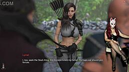 in steps of debauchery 46, she role plays wearing stockings in the brothel.