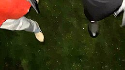 Village girls get wild in barn after walk! 🔥