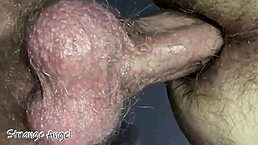 super close gay anal pounding in tight hairy boy hole.