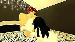 这贱货吸屌停不下来！