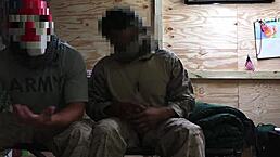 what kinda gay shenanigans are these soldiers up to at the party?