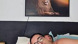 Skinny Guy Takes Thick Black Shaft in Tight Hole - Wild Action!