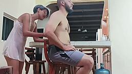 Craving that rich cum from my stepbrother's big cock.