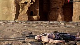 2-b dances and gets wild in shower fantasy animation