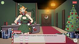 Can you handle claus secret surprise xmas hentai game ep 5 with femboy cum all over santa elf cute face
