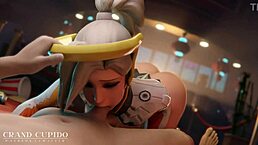 守望先锋PMV Tracer、寡妇、布丽吉塔等出镜，Sombra、DVA、Ashe、Mercy和Kiriko的史诗合集