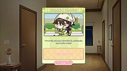 Yo, Summer Clover harem game ep 6 has big blonde stepsister riding hard!