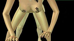 Indian Girl in 3D Animation Fucked From Behind by Japanese Man Then Blowjob