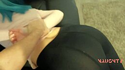 Step-Sister Banged Hard in Tight Leggings Lesson!
