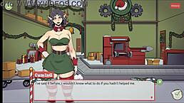 Can you handle claus secret surprise xmas hentai game ep 5 with femboy cum all over santa elf cute face