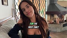 Busty Skinny 18yo Brazilian Teen Gives POV Blowjob in Casting