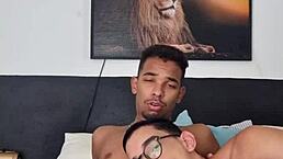 Skinny Guy Takes Thick Black Shaft in Tight Hole - Wild Action!