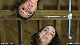 Tricked into Pegging Spitroast Threesome by Elle Eros and Clara Dee!