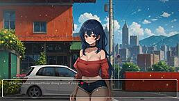 Blurring walls in wild hentai game action