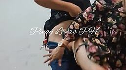 Petite teen fucks in mall exit