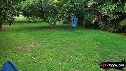 Damn, screwing in a public park with folks walking by is insane! 😜