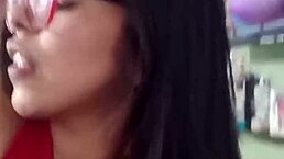 Slamming My Babysitter Hard During Her Live Broadcast Without Holding Back