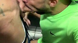 Ever Seen a Hung Stud Caught in Bathroom Action?