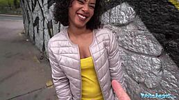 Public agent game leads to outdoor cowgirl riding and bent over fucking