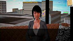 My new family gets wild in 3D cartoon action scene