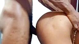 Little African Teen 18+ Slut Bends Over For Doggy Style Digging In Ebony Ass.