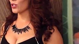 Swinger dudes oil up ladies' big asses for foreplay fun