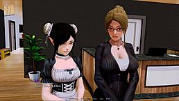 Exciting adventures in Harem Hotel 295 with thrilling game challenges and hotel fun