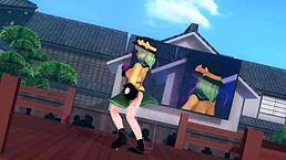 kokoro’s revenge unfolds in wild mmd animation scene