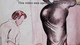 嘿，看这些复古色情画在狂野hentai风格！😍