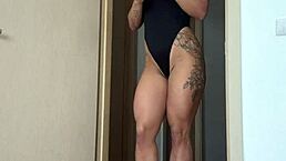 i got fucked so hard by this muscular babe and she squirted everywhere