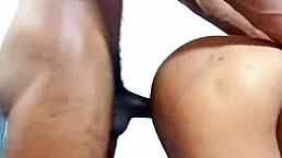 Little African Teen 18+ Slut Bends Over For Doggy Style Digging In Ebony Ass.