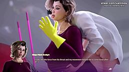 I got stuck, stepmom, and stepson took over in hentai game