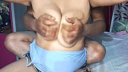 What’s behind hot Indian bhabhi’s big boobs oil massage?